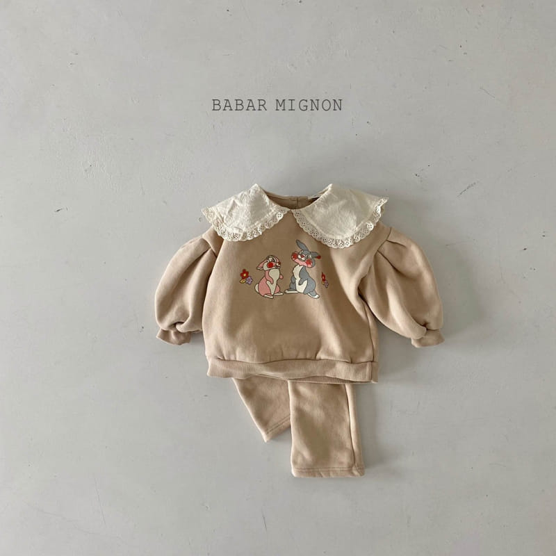 BABAR MIGNON - Korean Children Fashion - #Kfashion4kids - Rabbit Collar Top Bottom Set - 10