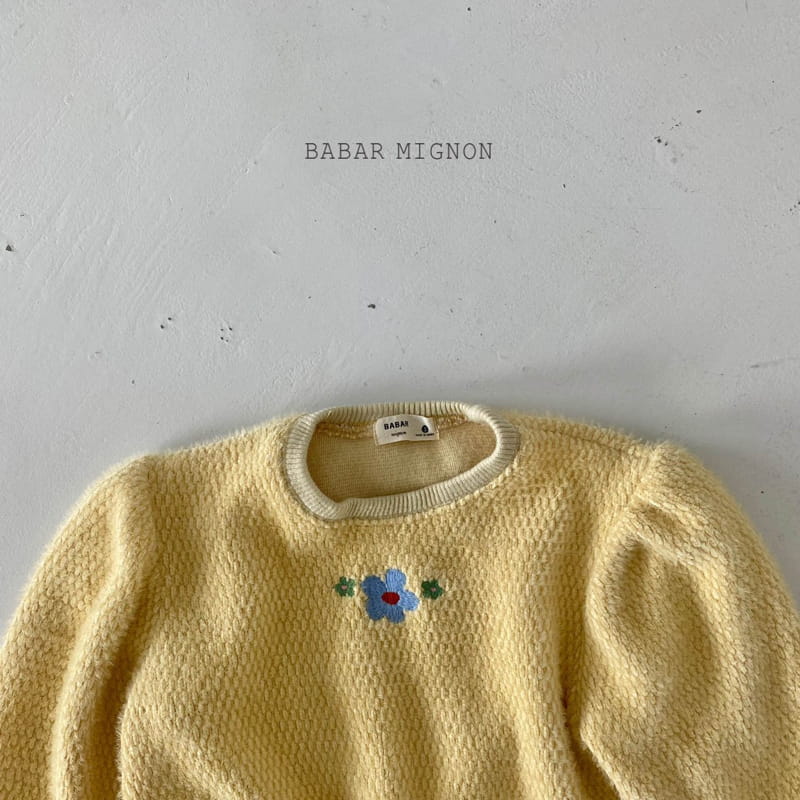 BABAR MIGNON - Korean Children Fashion - #Kfashion4kids - Flower Embroidery Sweatshrit - 10