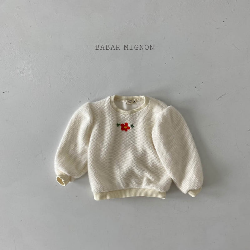 BABAR MIGNON - Korean Children Fashion - #Kfashion4kids - Flower Embroidery Sweatshrit - 11