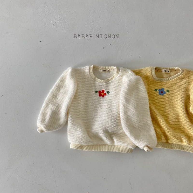 BABAR MIGNON - Korean Children Fashion - #Kfashion4kids - Flower Embroidery Sweatshrit - 5