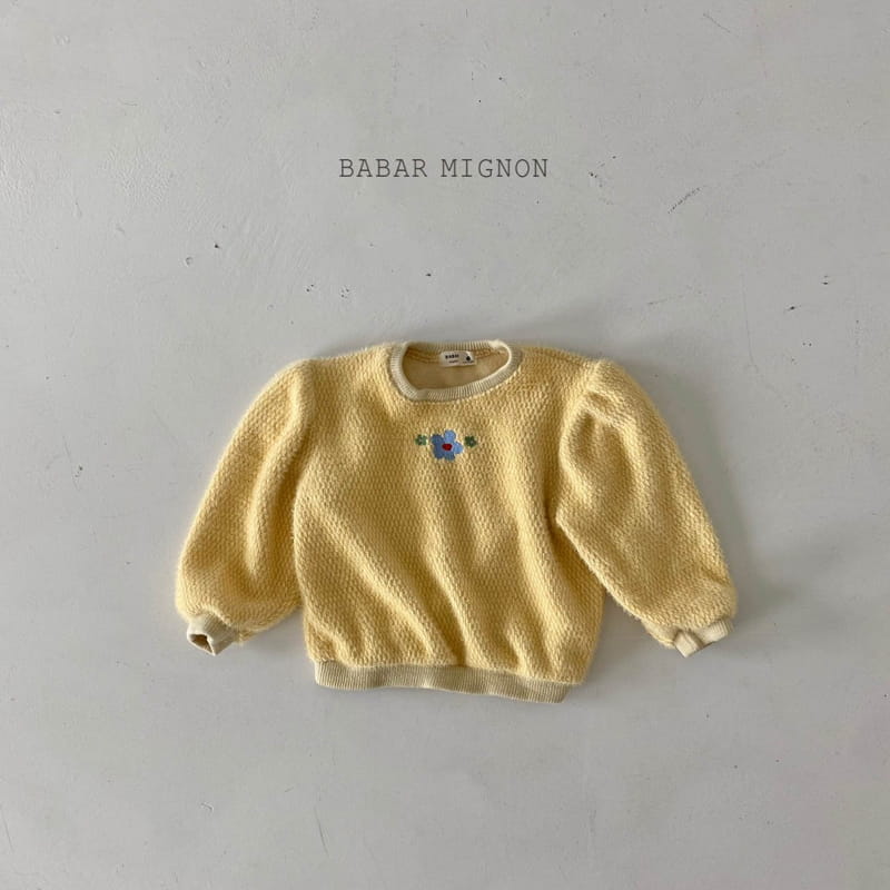 BABAR MIGNON - Korean Children Fashion - #Kfashion4kids - Flower Embroidery Sweatshrit - 7