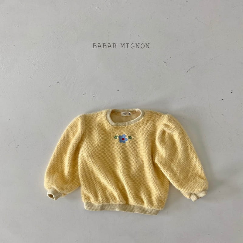 BABAR MIGNON - Korean Children Fashion - #Kfashion4kids - Flower Embroidery Sweatshrit - 8