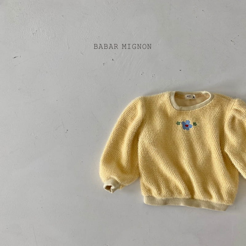 BABAR MIGNON - Korean Children Fashion - #Kfashion4kids - Flower Embroidery Sweatshrit - 9