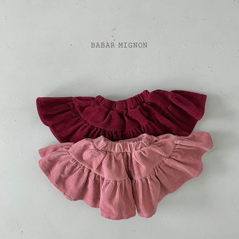 BABAR MIGNON - Korean Children Fashion - #Kfashion4kids - Rib Frill Skirt