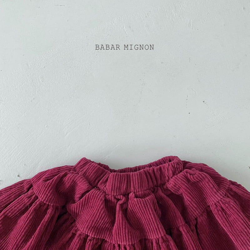 BABAR MIGNON - Korean Children Fashion - #Kfashion4kids - Rib Frill Skirt - 6