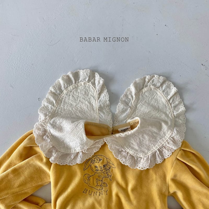 BABAR MIGNON - Korean Children Fashion - #Kfashion4kids - Veloure Embroidery Top Bottom Set - 7