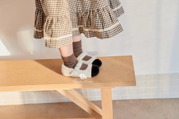 BABYZZAM - Korean Children Fashion - #Kfashion4kids - Bodle Fluffy Flats - 3