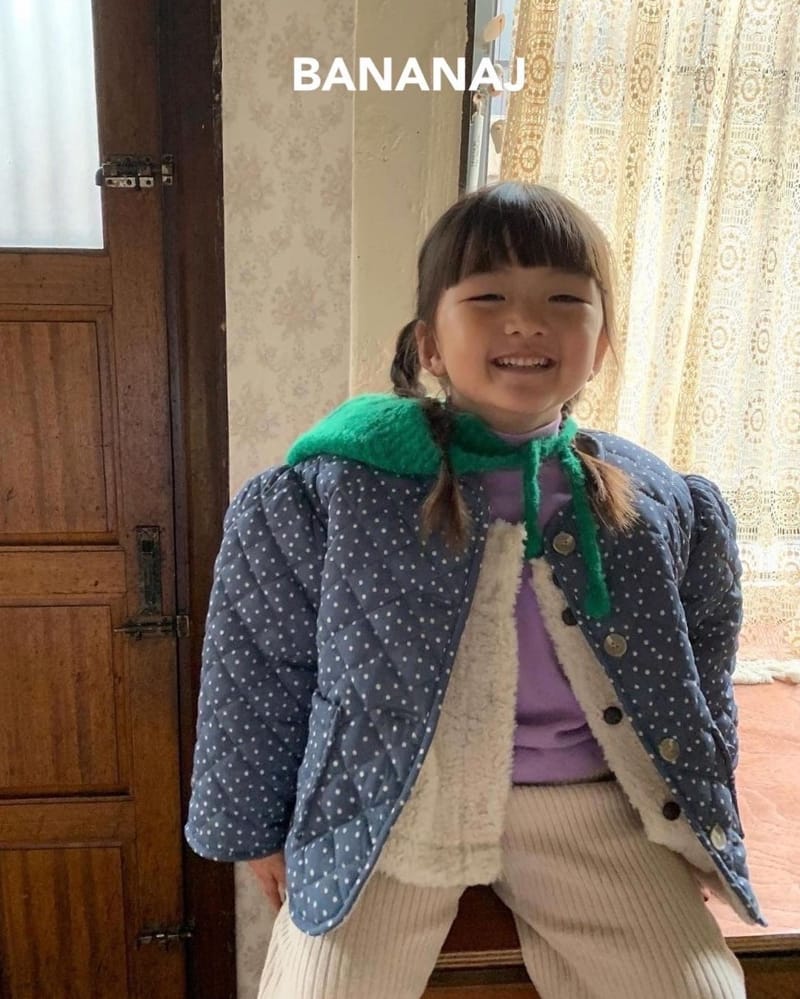 BANANA J - Korean Children Fashion - #Kfashion4kids - Hensel Padding Collar Jacket - 10