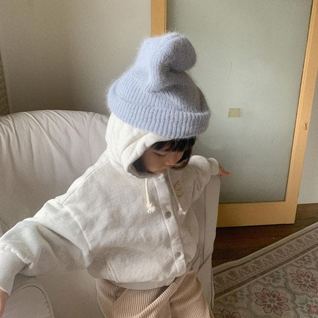 BANANA J - Korean Children Fashion - #Kfashion4kids - Smurf Hoody Jumper with mom - 2