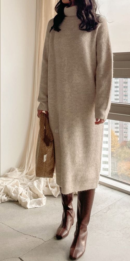 BARI - Korean Children Fashion - #Kfashion4kids - Anne Turtleneck One-piece - 2