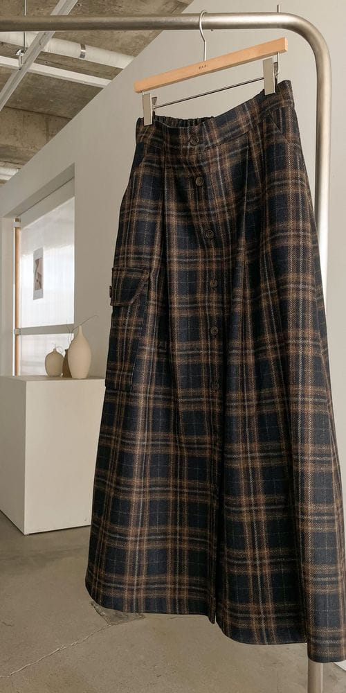 BARI - Korean Children Fashion - #Kfashion4kids - Check Pocket Skirt - 2