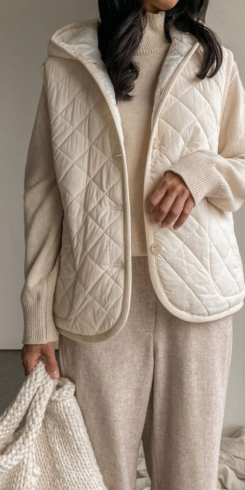 BARI - Korean Children Fashion - #Kfashion4kids - Quilting Hoody Vest - 2