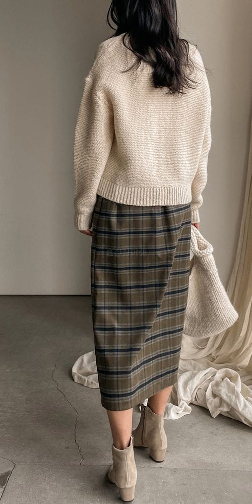BARI - Korean Children Fashion - #Kfashion4kids - Check Wrap Skirt - 2