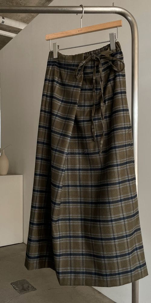 BARI - Korean Children Fashion - #Kfashion4kids - Check Wrap Skirt - 4