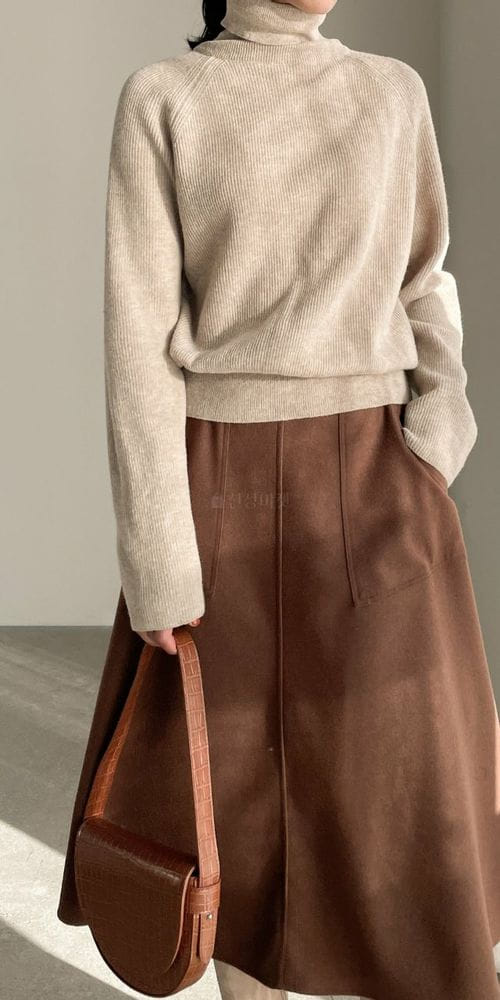 BARI - Korean Children Fashion - #Kfashion4kids - Mark turtleneck Knit