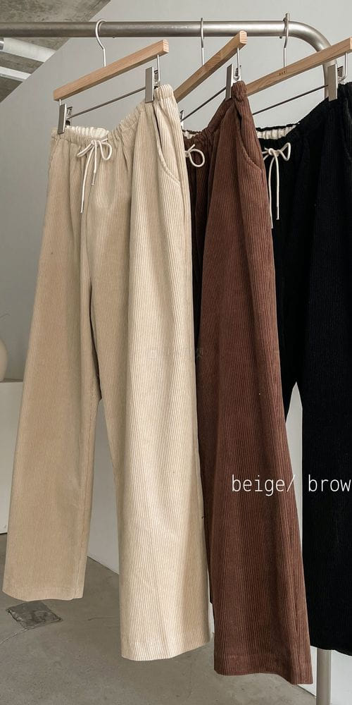 BARI - Korean Children Fashion - #Kfashion4kids - String Rib Pants