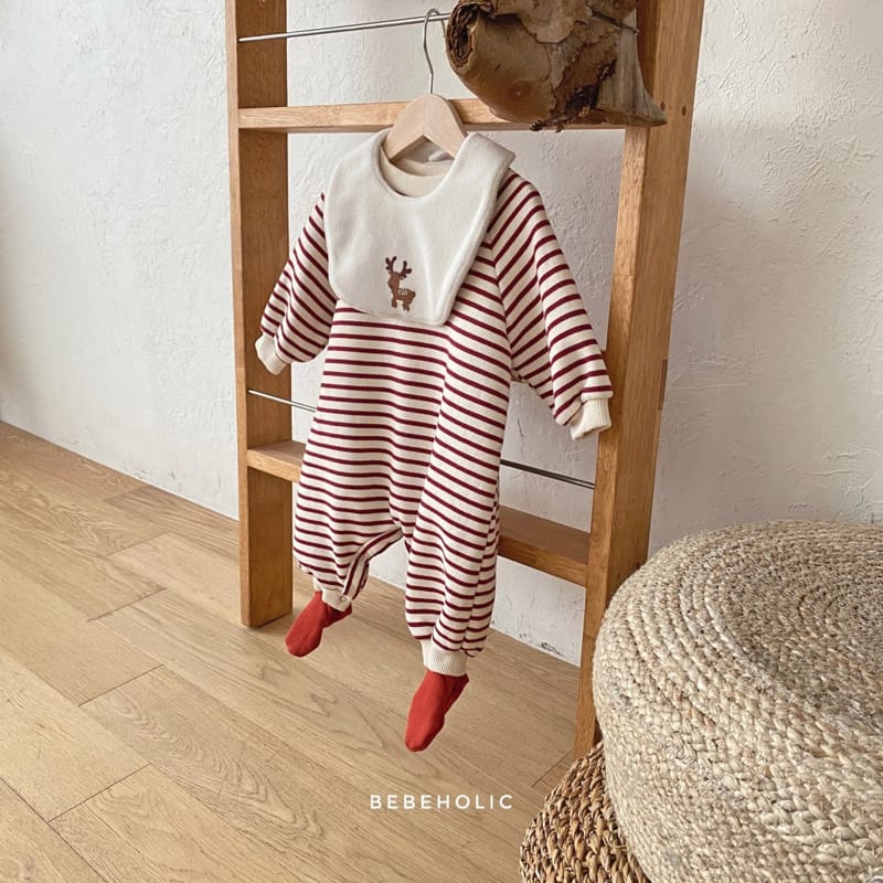 BEBE HOLIC - Korean Children Fashion - #Kfashion4kids - Rudolf Bodysuit with Bib - 5