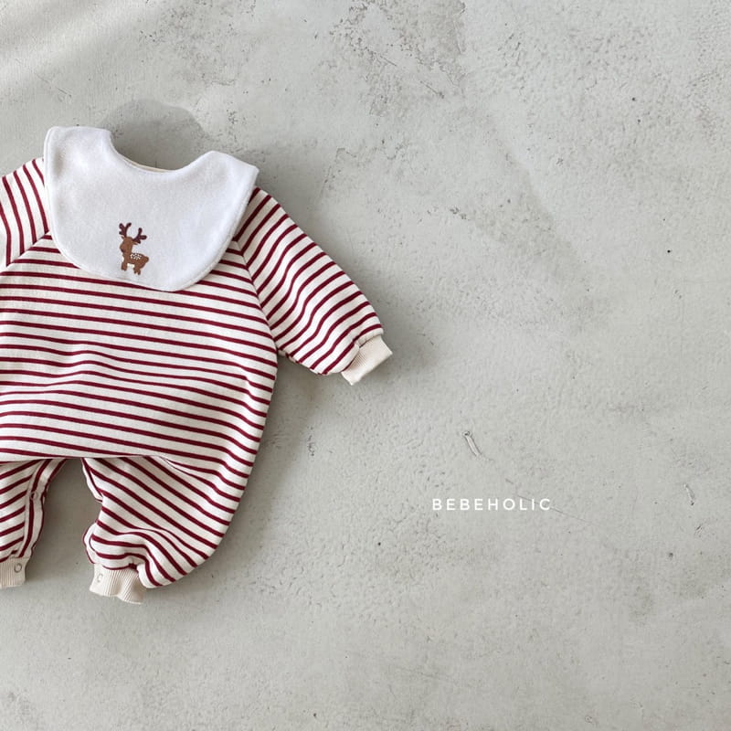 BEBE HOLIC - Korean Children Fashion - #Kfashion4kids - Rudolf Bodysuit with Bib - 6