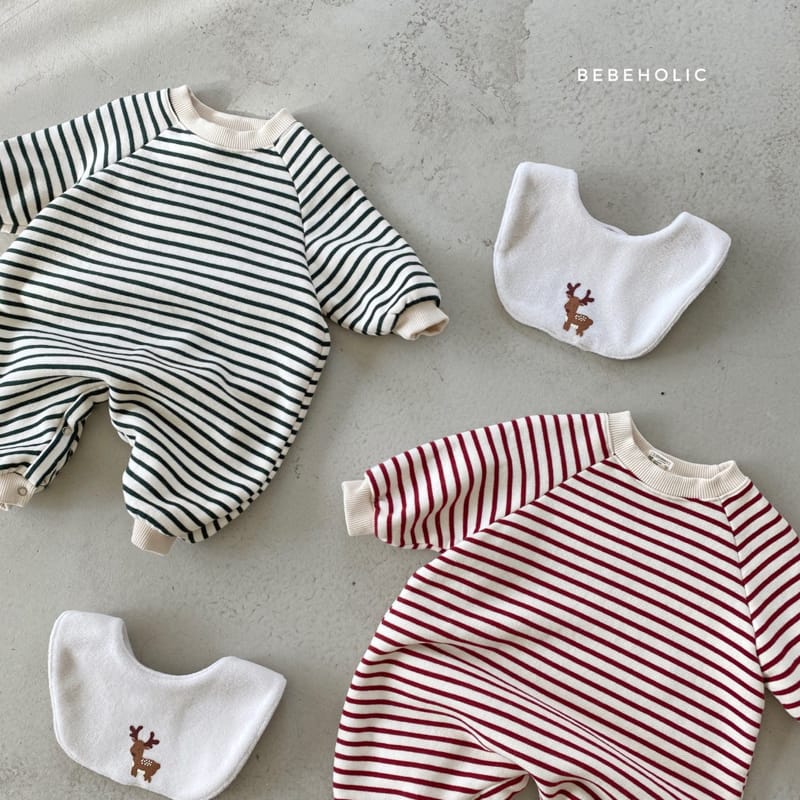 BEBE HOLIC - Korean Children Fashion - #Kfashion4kids - Rudolf Bodysuit with Bib - 8