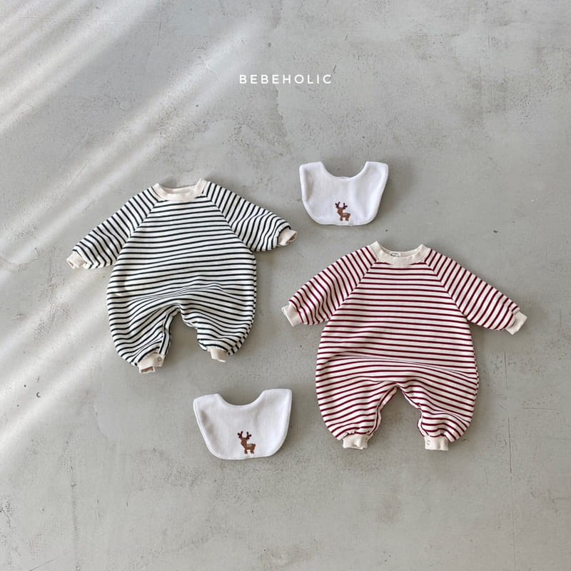 BEBE HOLIC - Korean Children Fashion - #Kfashion4kids - Rudolf Bodysuit with Bib - 9