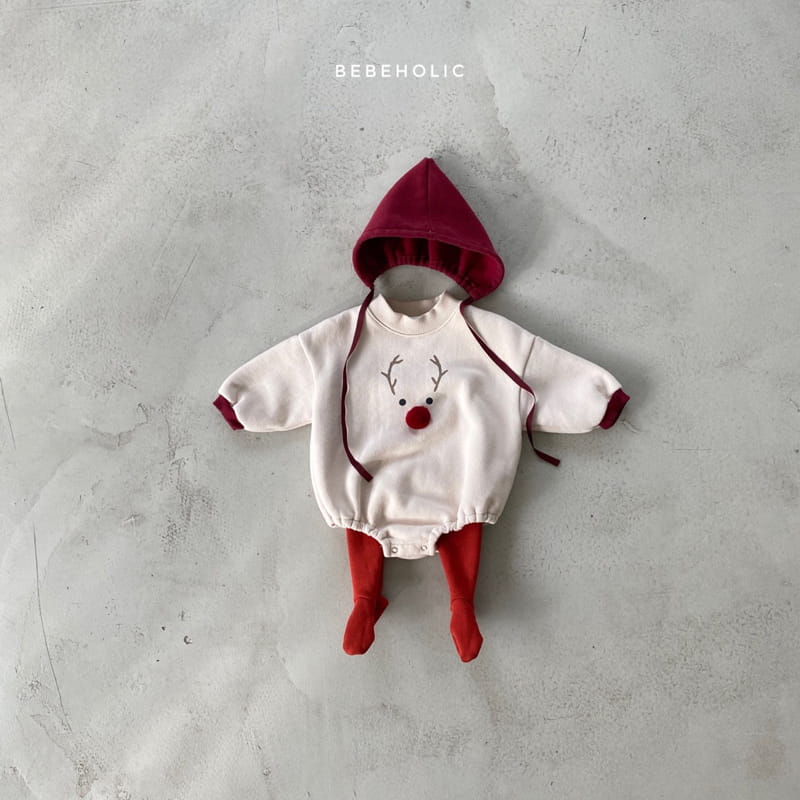 BEBE HOLIC - Korean Children Fashion - #Kfashion4kids - Rudolf Bodysuit with Bonnet 