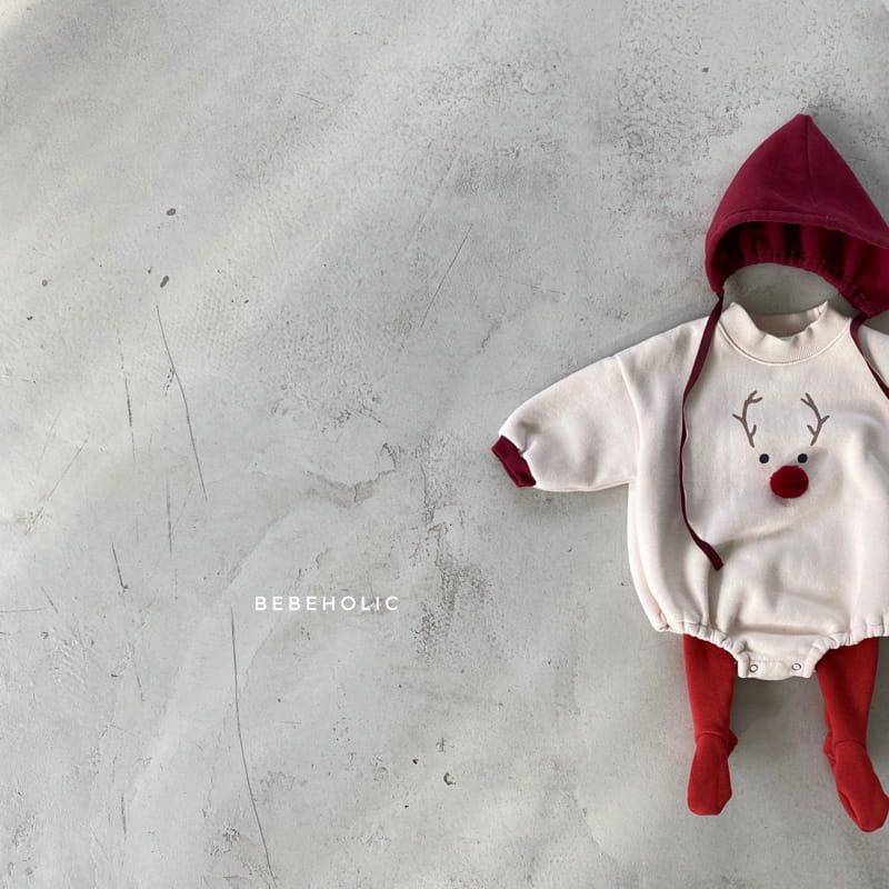 BEBE HOLIC - Korean Children Fashion - #Kfashion4kids - Rudolf Bodysuit with Bonnet  - 3