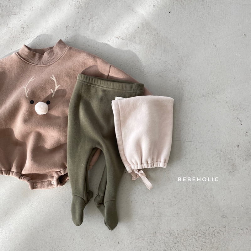 BEBE HOLIC - Korean Children Fashion - #Kfashion4kids - Rudolf Bodysuit with Bonnet  - 6