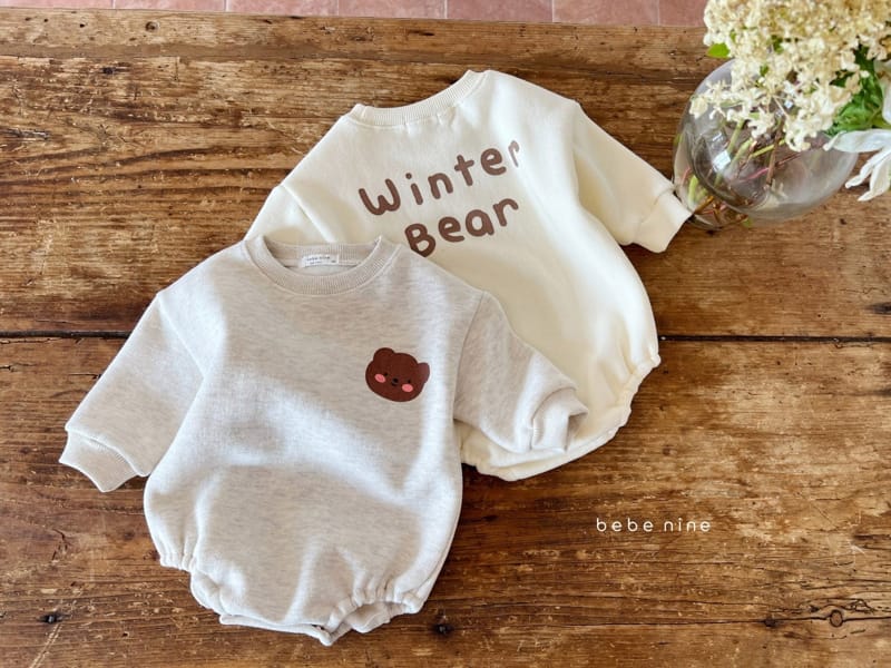 BEBE NINE - Korean Children Fashion - #Kfashion4kids - Winter Bear Bodysuit - 5