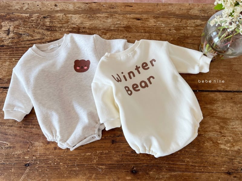 BEBE NINE - Korean Children Fashion - #Kfashion4kids - Winter Bear Bodysuit - 7