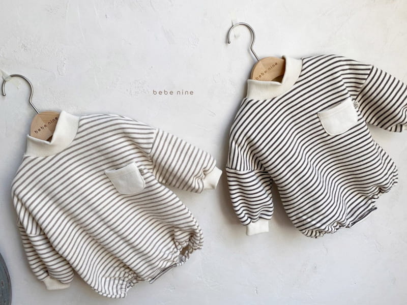 BEBE NINE - Korean Children Fashion - #Kfashion4kids - Cozy Stripes Bodysuit - 10