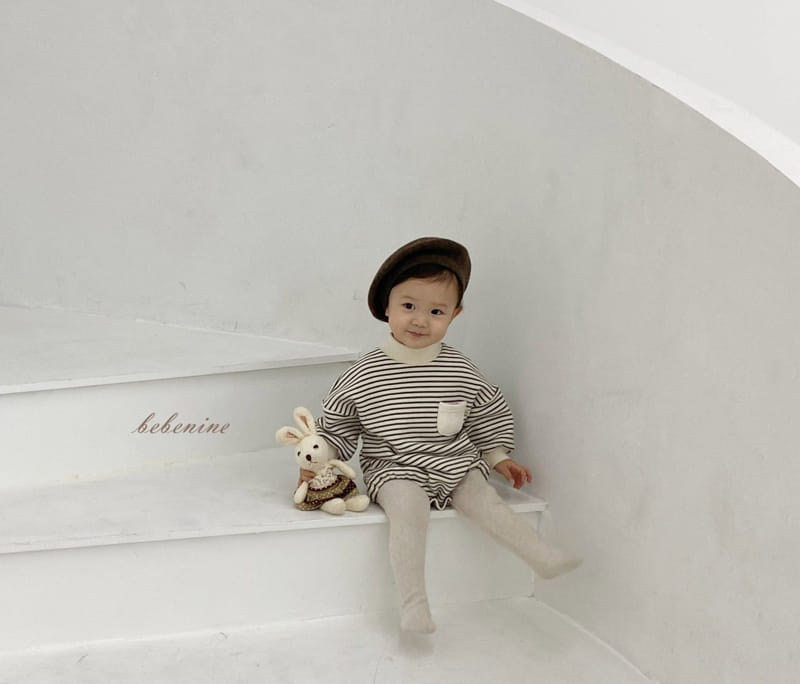 BEBE NINE - Korean Children Fashion - #Kfashion4kids - Cozy Stripes Bodysuit - 2