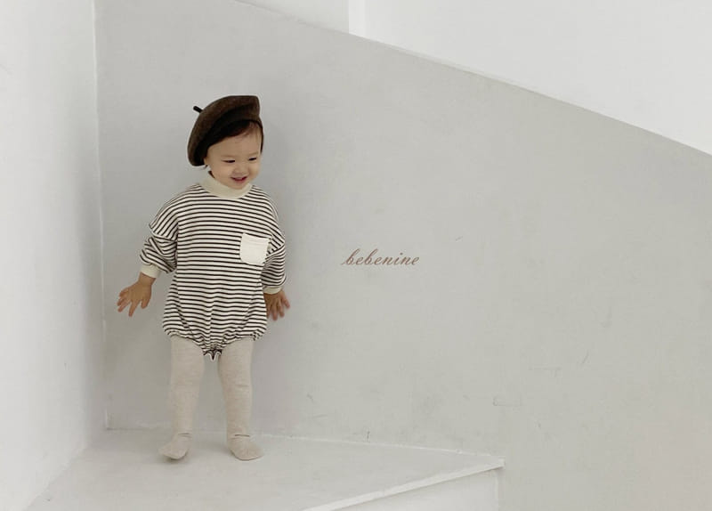BEBE NINE - Korean Children Fashion - #Kfashion4kids - Cozy Stripes Bodysuit - 3
