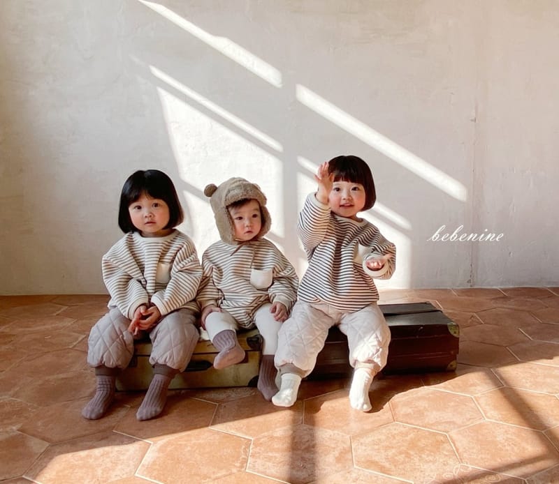 BEBE NINE - Korean Children Fashion - #Kfashion4kids - Cozy Stripes Bodysuit - 4