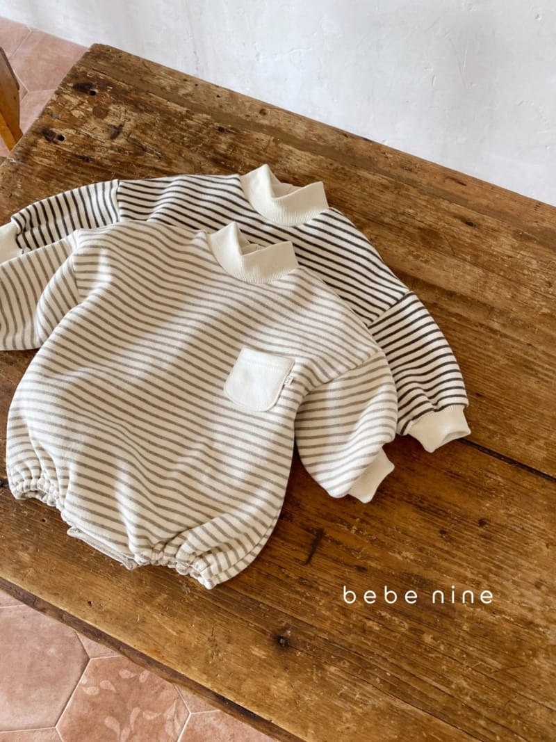 BEBE NINE - Korean Children Fashion - #Kfashion4kids - Cozy Stripes Bodysuit - 8