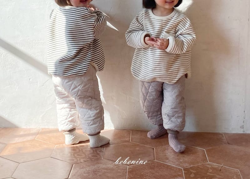 BEBE NINE - Korean Children Fashion - #Kfashion4kids - Cozy Stripes Sweatshirt  - 4