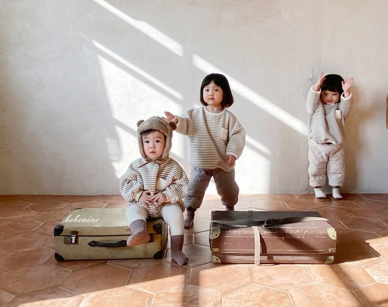 BEBE NINE - Korean Children Fashion - #Kfashion4kids - Cozy Stripes Sweatshirt  - 7