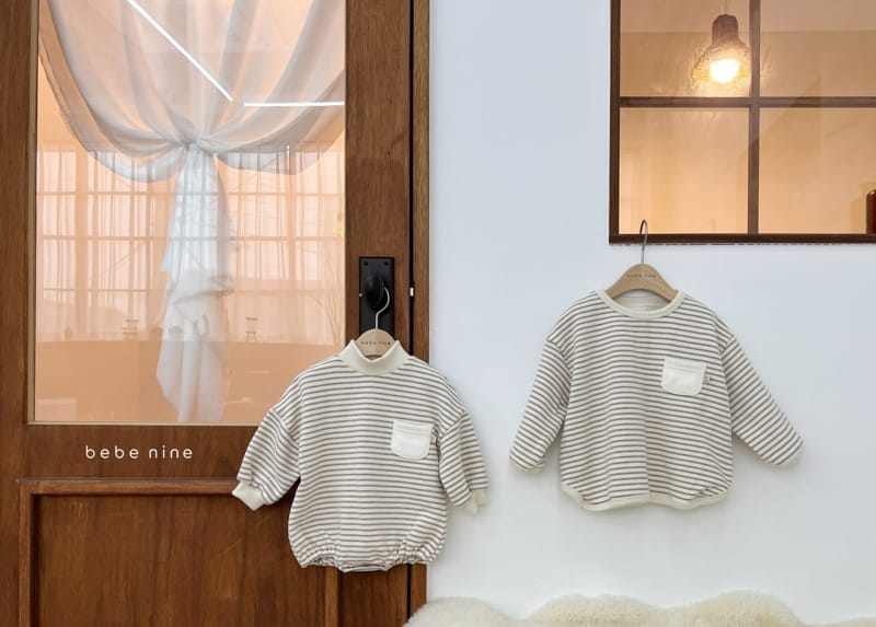 BEBE NINE - Korean Children Fashion - #Kfashion4kids - Cozy Stripes Sweatshirt  - 8