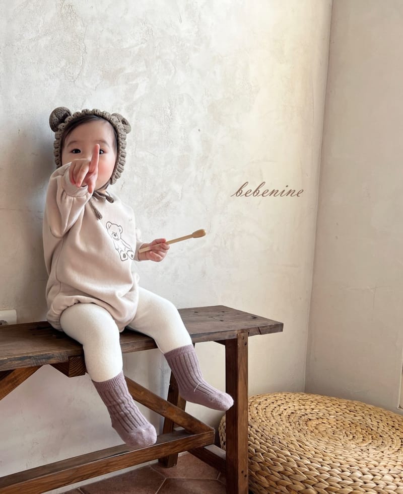 BEBE NINE - Korean Children Fashion - #Kfashion4kids - Stitch Bear Bodysuit