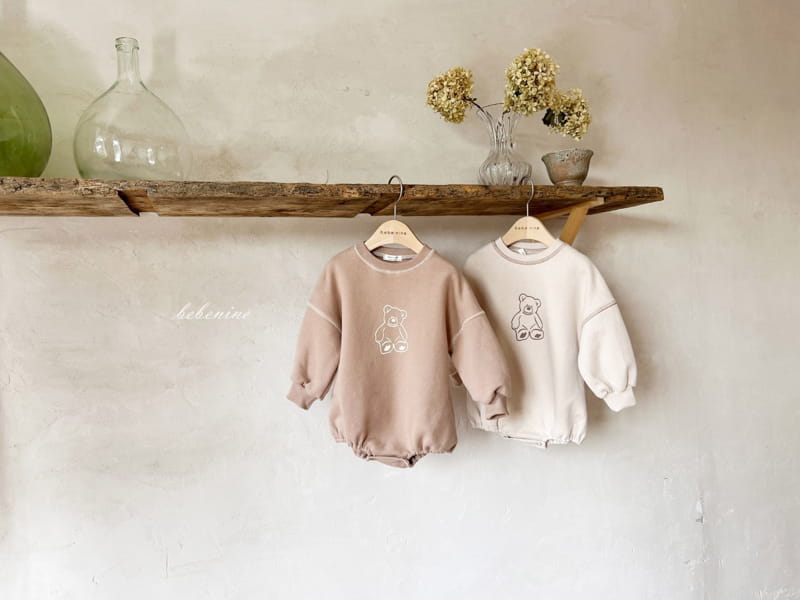 BEBE NINE - Korean Children Fashion - #Kfashion4kids - Stitch Bear Bodysuit - 3