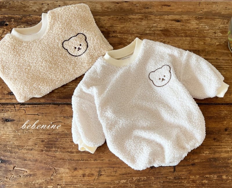 BEBE NINE - Korean Children Fashion - #Kfashion4kids - Bear Embroidery Bodysuit - 11