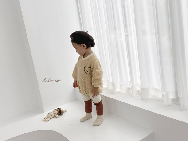 BEBE NINE - Korean Children Fashion - #Kfashion4kids - Bear Embroidery Bodysuit - 3