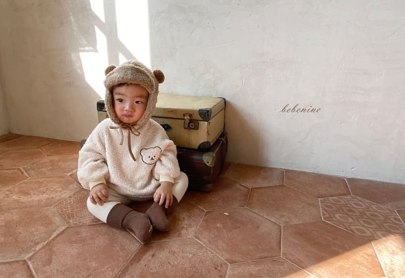 BEBE NINE - Korean Children Fashion - #Kfashion4kids - Bear Embroidery Bodysuit - 7
