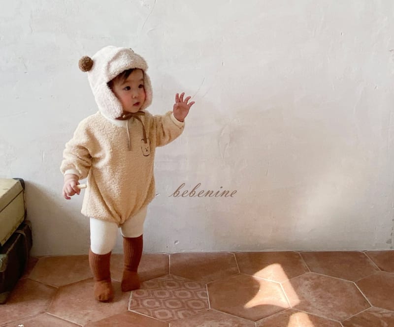 BEBE NINE - Korean Children Fashion - #Kfashion4kids - Bear Embroidery Bodysuit - 8