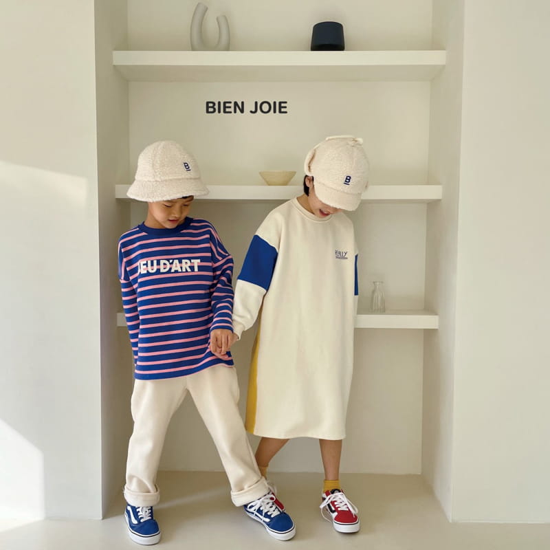 BIEN JOIE - Korean Children Fashion - #Kfashion4kids - Potter Color Fleece One-piece - 2