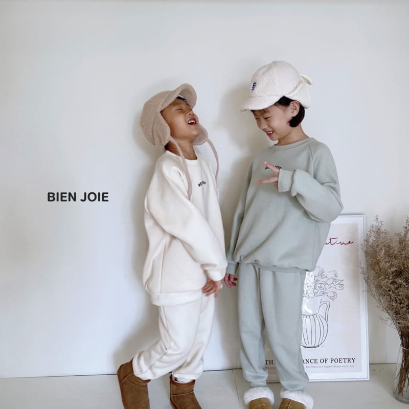 BIEN JOIE - Korean Children Fashion - #Kfashion4kids - Bibi Fleece Top Bottom Set - 2