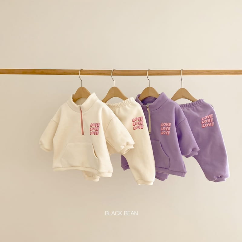 BLACK BEAN - Korean Children Fashion - #Kfashion4kids - Half Bebe Top Bottom Set