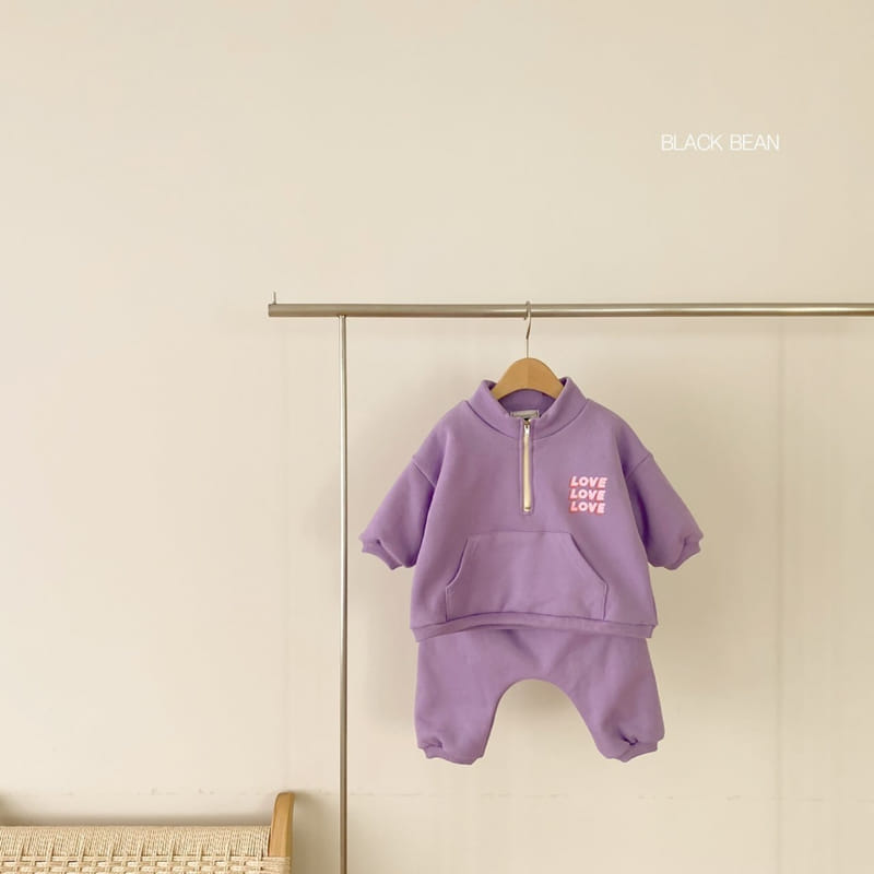 BLACK BEAN - Korean Children Fashion - #Kfashion4kids - Half Bebe Top Bottom Set - 6