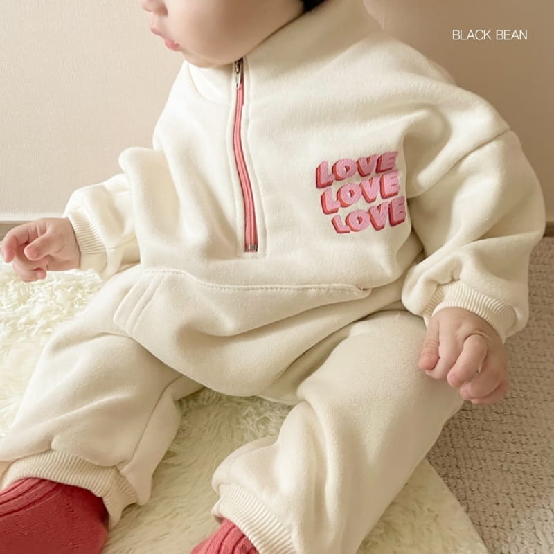 BLACK BEAN - Korean Children Fashion - #Kfashion4kids - Half Bebe Top Bottom Set - 8