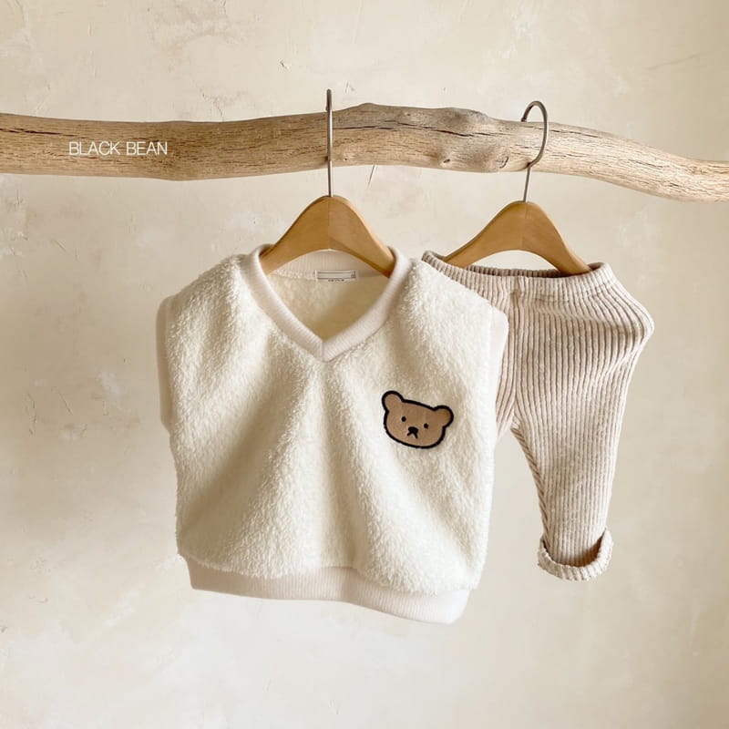 BLACK BEAN - Korean Children Fashion - #Kfashion4kids - Teddy Bebe Vest