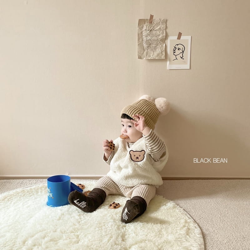 BLACK BEAN - Korean Children Fashion - #Kfashion4kids - Teddy Bebe Vest - 4